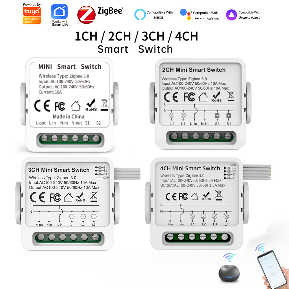 Smart Accessories - Tuya Zigbee 3.0 Akıllı Anahtar 1/2/3/4