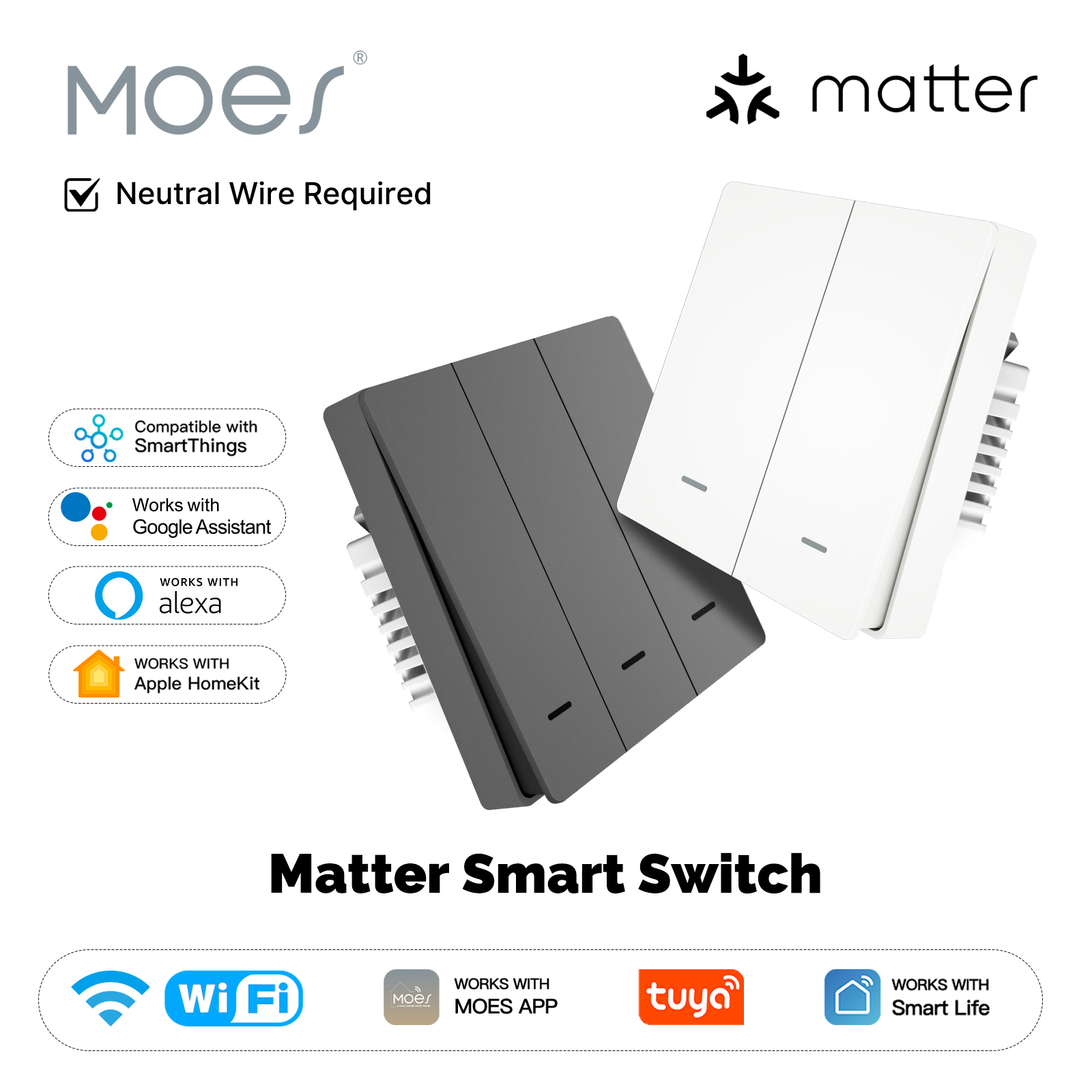 Smart Accessories - MOES Matter Tuya WiFi Akıllı Işık