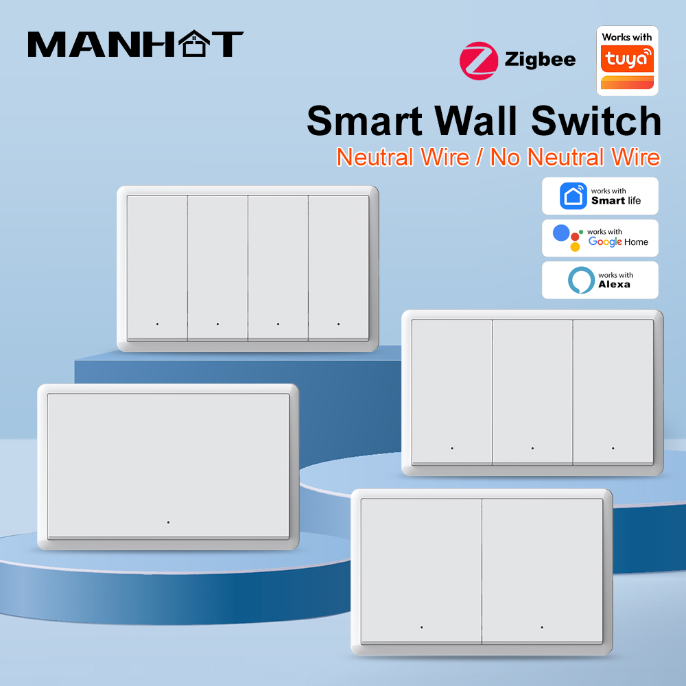 Smart Accessories - MANHOT ZigBee3.0 Akıllı Anahtar Nötr Kablo